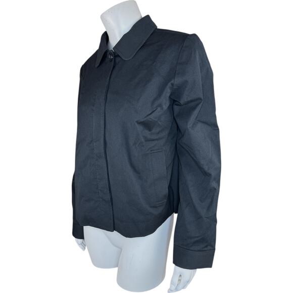 Isaac Mizrahi LIve! 24/7 Stretch Cropped Jacket with Pockets Pitch Black 4 NWOT - Picture 6 of 15